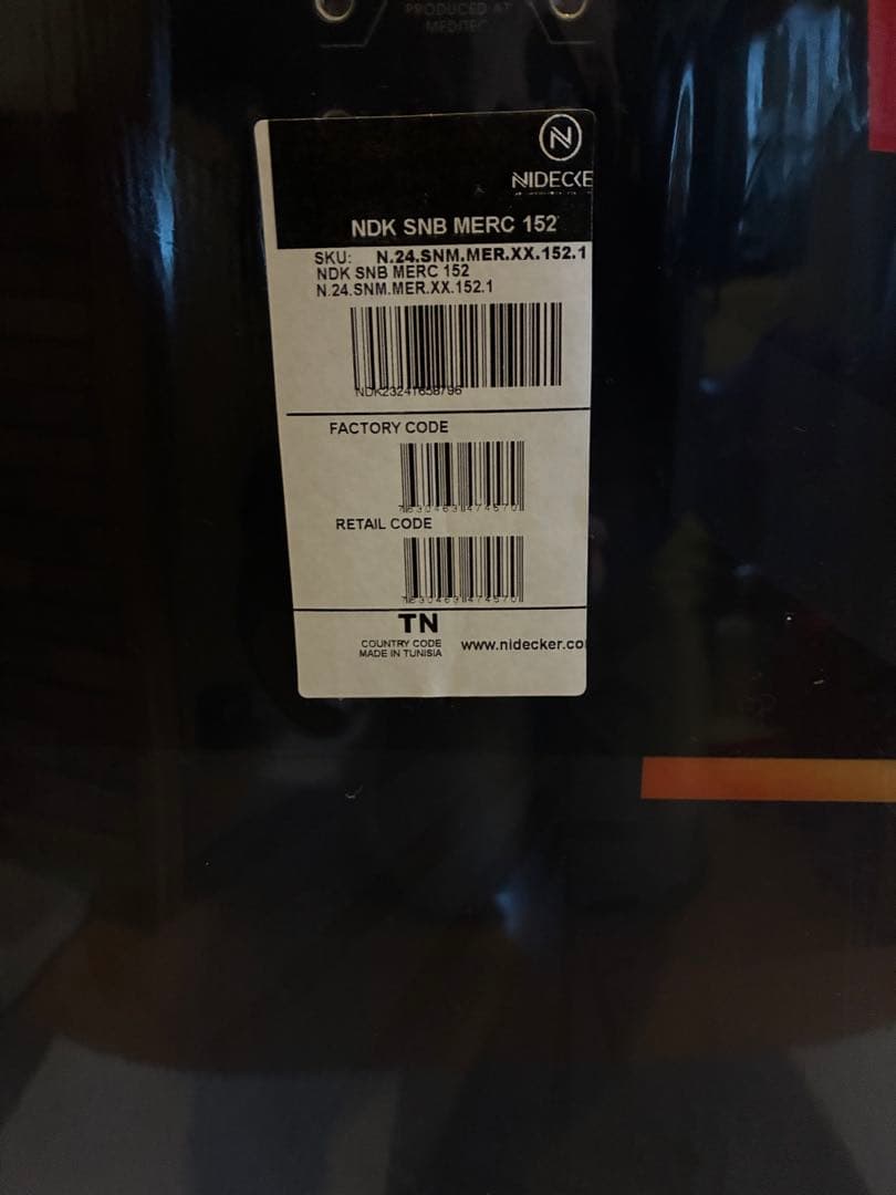 Nidecker Merc 152cm 新品未使用