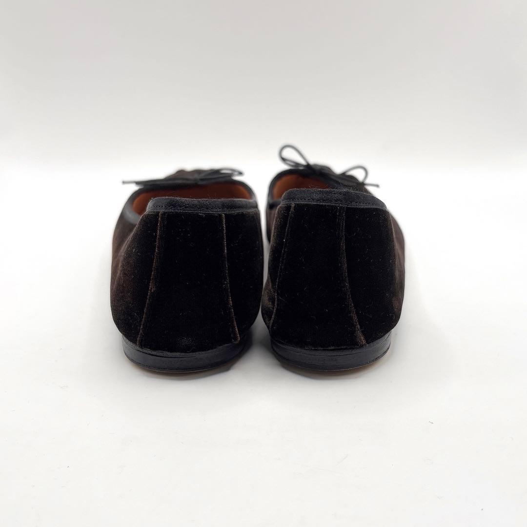 【美品】SPELTA/スペルタ バレエシューズ　ベロア　ブラウン 38