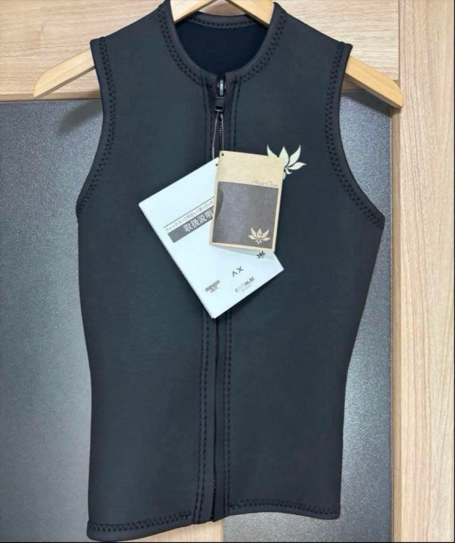 新品 AXXECLASSIC 2mmフロントジップベスト MLB 黒