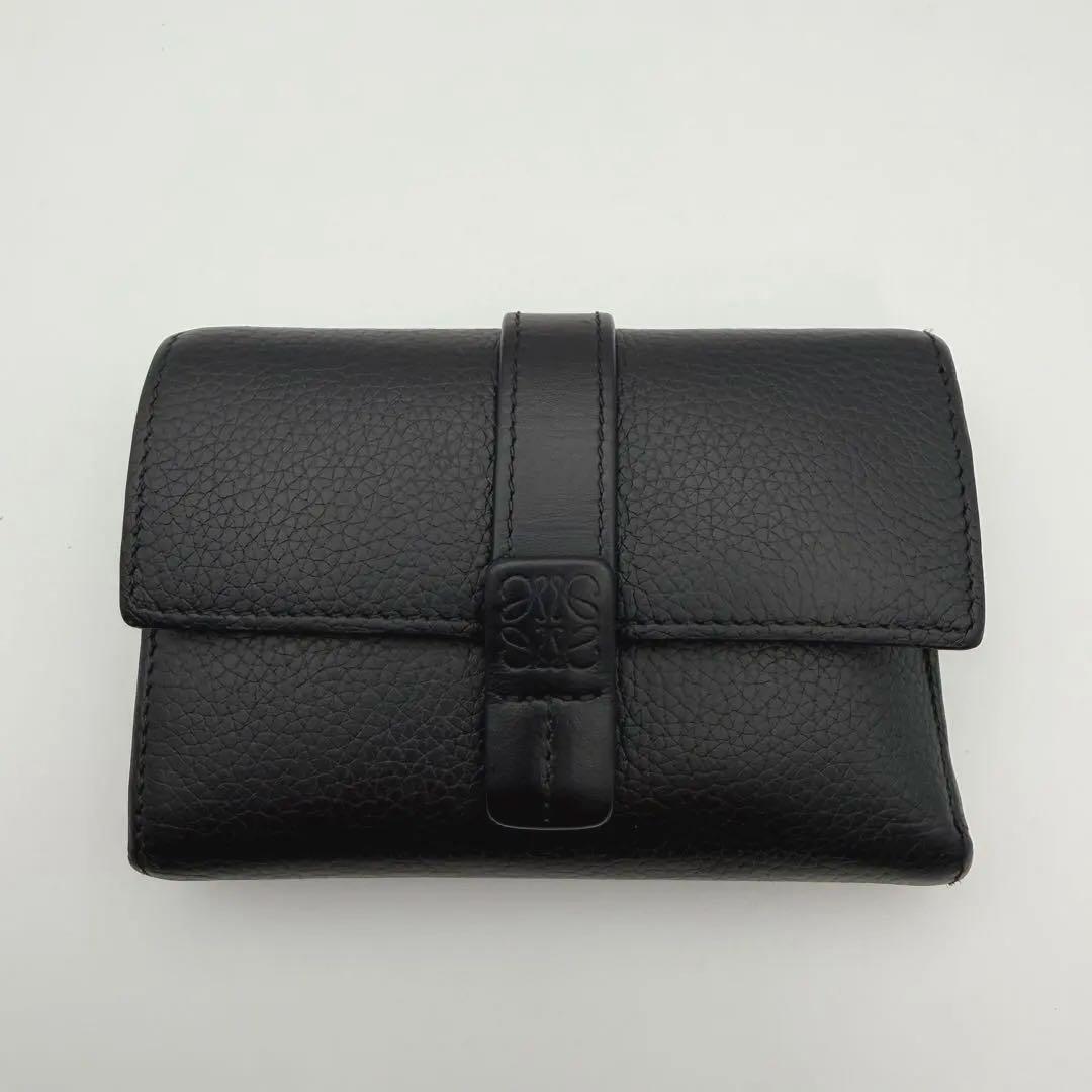 LOEWE ロエベ 財スモールバーティカルウォレット ファスナー 三つ折り