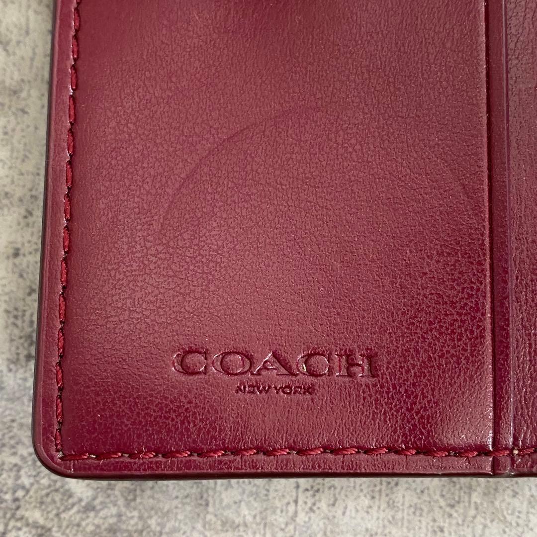 未使用　COACH　キーリング　PVCレザー　シグネチャー　アップル りんご