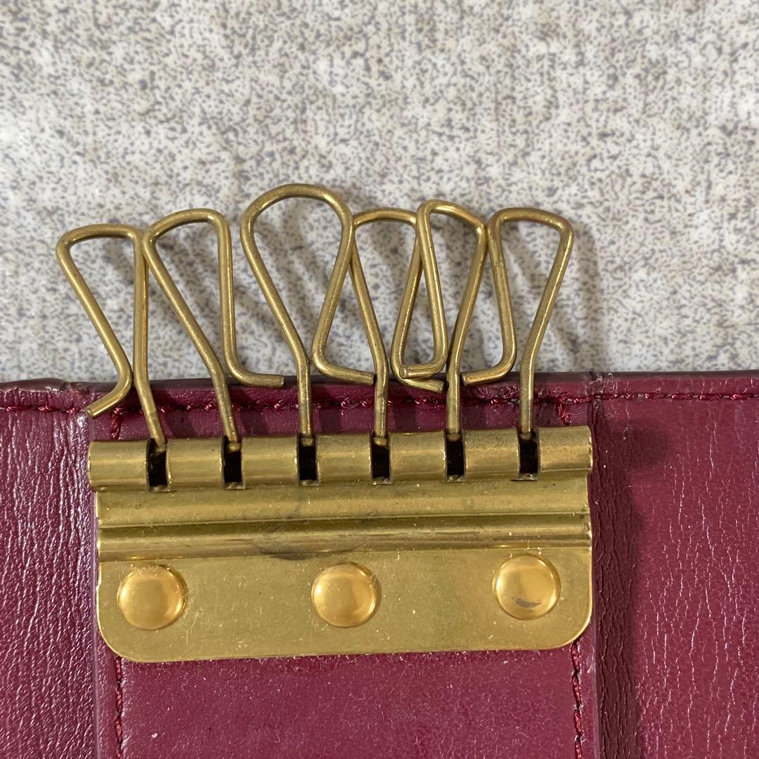 未使用　COACH　キーリング　PVCレザー　シグネチャー　アップル りんご