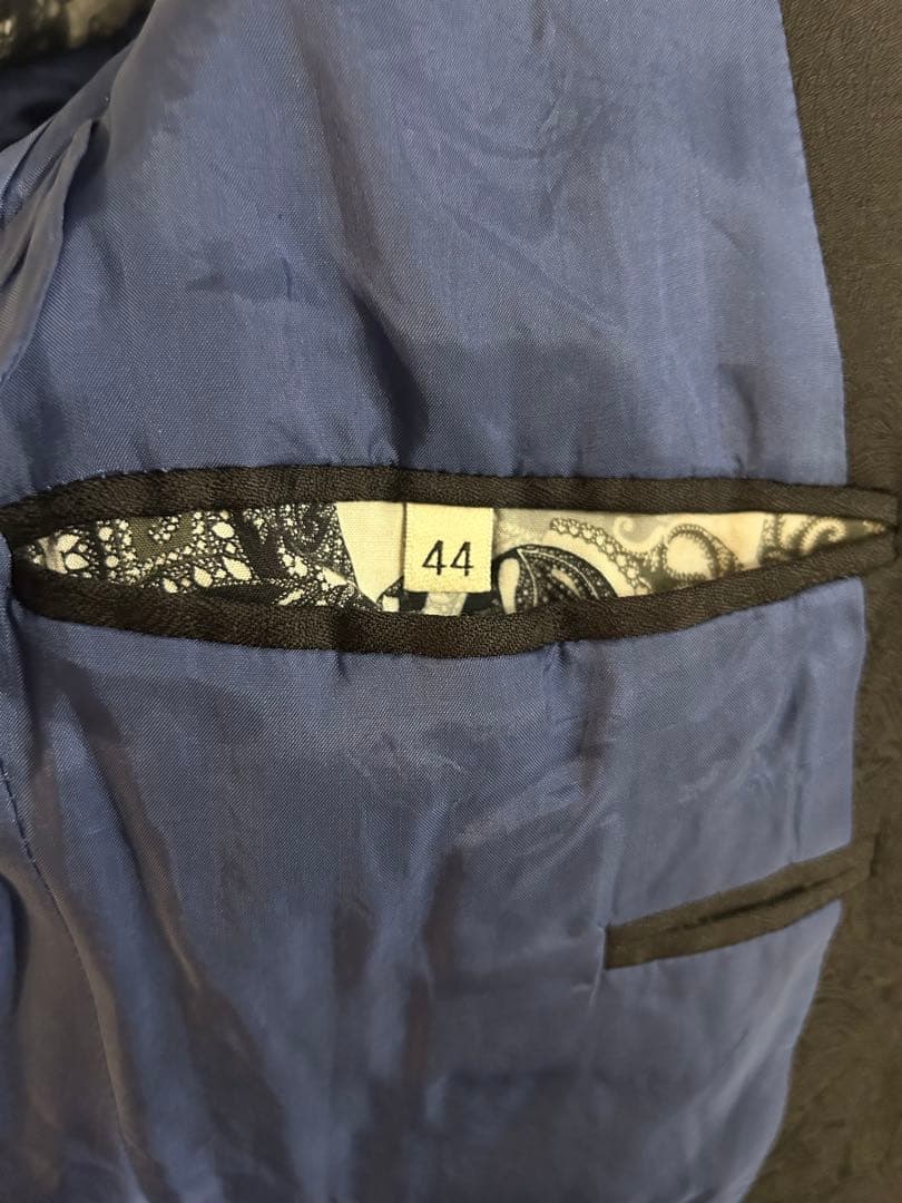 ETRO ペイズリー柄スーツ 黒44