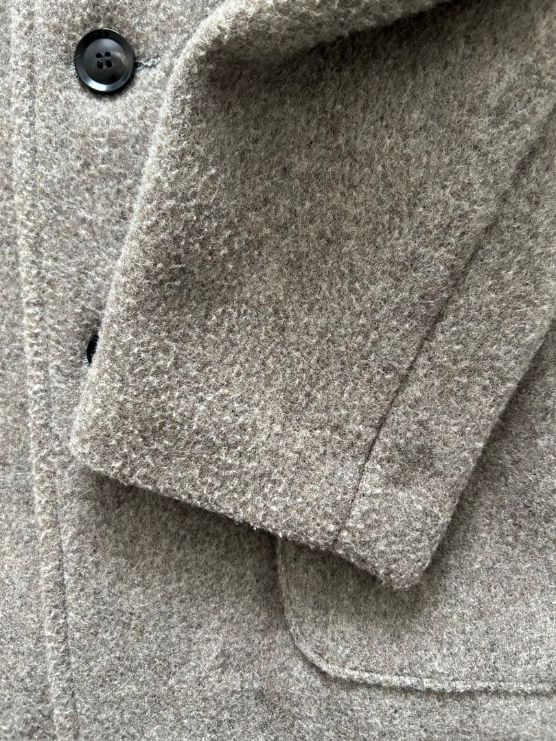 ⭐︎やま⭐︎【DANTON ノーカラージャケット 36 ブラウン】