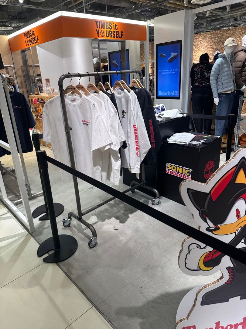 M Timberland Sonic シャドウ・ザ・ヘッジホッグ Tシャツ