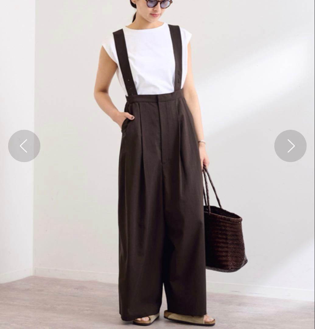 新品未使用25ss⭐️FRAMeWORK 撥水強撚PEサスペンダーパンツ　現行