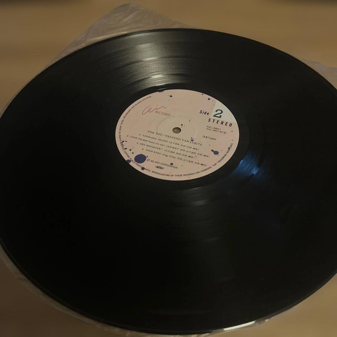 山下達郎 FOR YOU LP RAL-8801