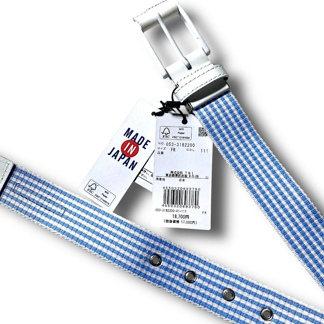 定価18700円 日本製 パーリーゲイツ ロンストテープベルト PGロゴ刺繍