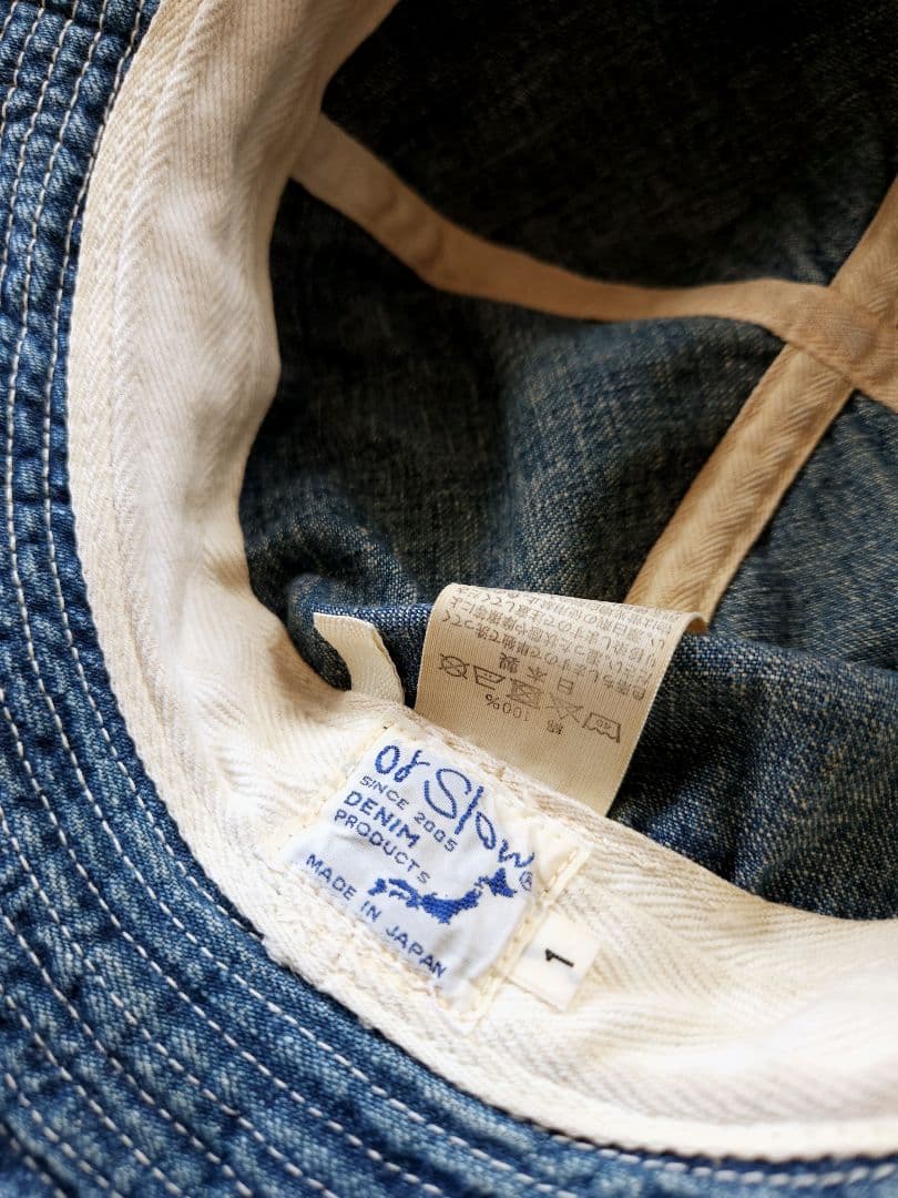 orslow　オアスロウ　デニム　希少　ペンキ加工　バケットハット　帽子