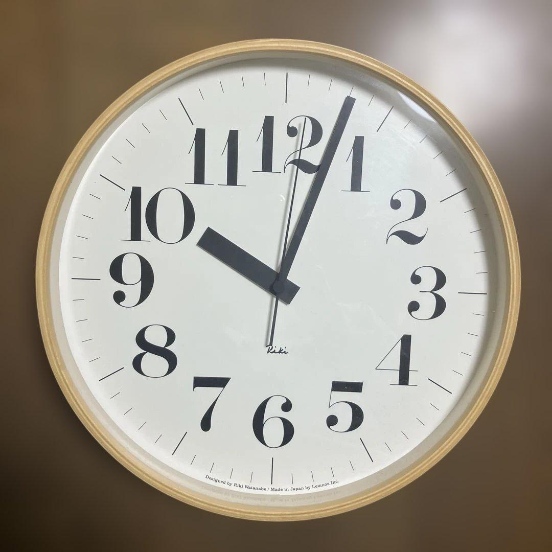 Lemnos　RIKI　CLOCK　アナログ壁掛け時計　レムノス　リキ