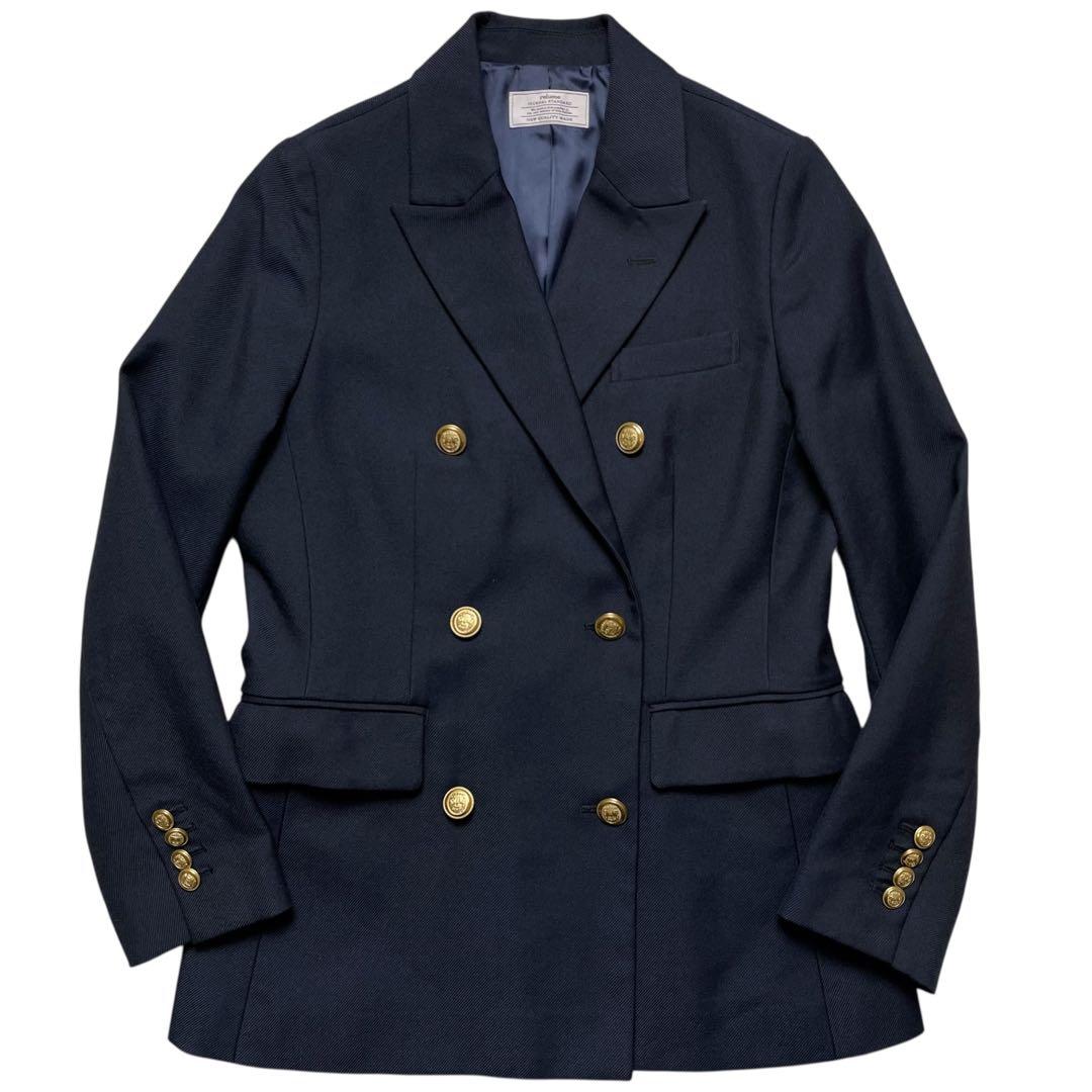 未使用級【ジャーナルスタンダード】ダブル ジャケット ブレザー 紺ブレ 金ボタン
