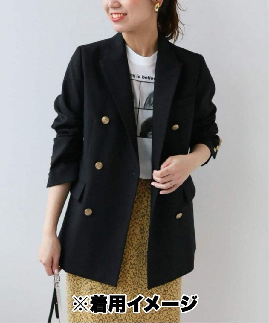 未使用級【ジャーナルスタンダード】ダブル ジャケット ブレザー 紺ブレ 金ボタン