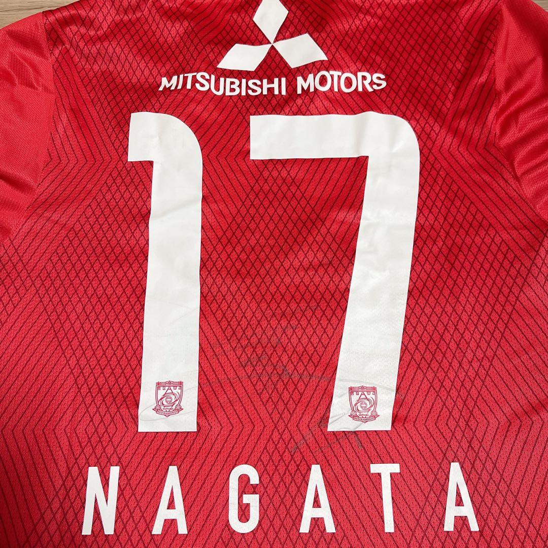 【直筆サイン】浦和レッズ永田充ユニフォーム 2010 ホーム Nike L 正規