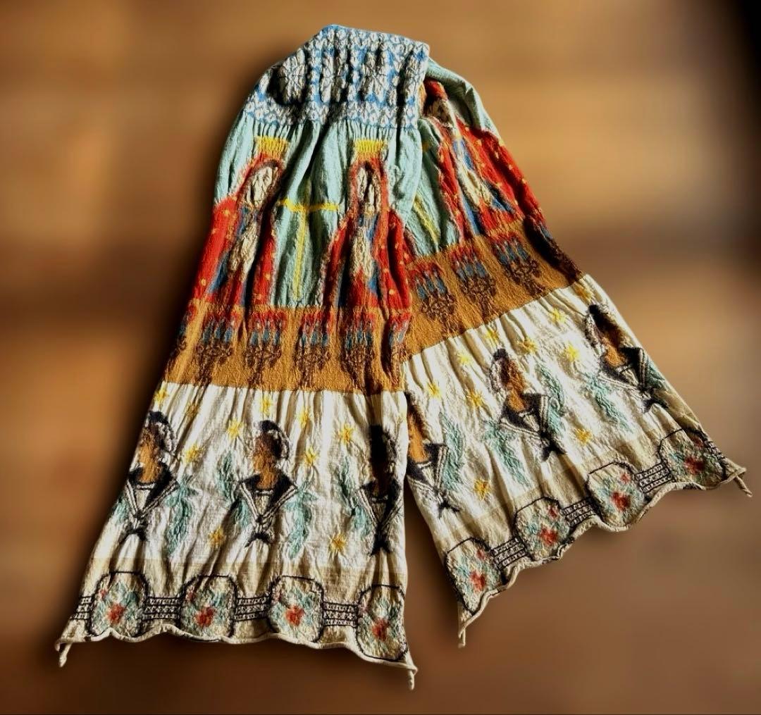 希少　KAPITAL 縮絨　ストール　縮絨ウールマフラー　水夫　マリア