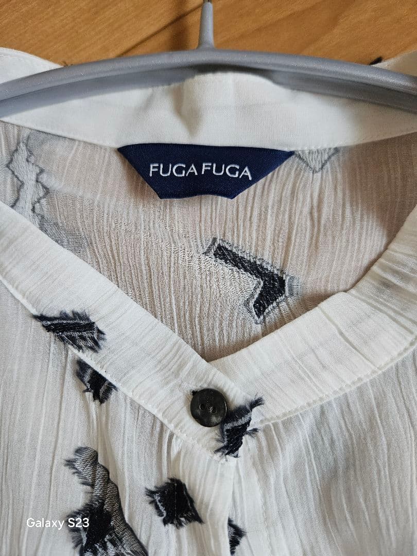 FUGA FUGA 抽象模様 半袖ブラウス シャツ