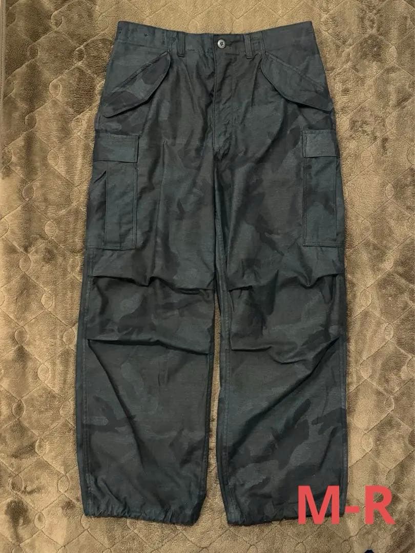 ☆最終値下げ☆ M-65フィールドカーゴパンツ ウッドランド迷彩 BLACK染め