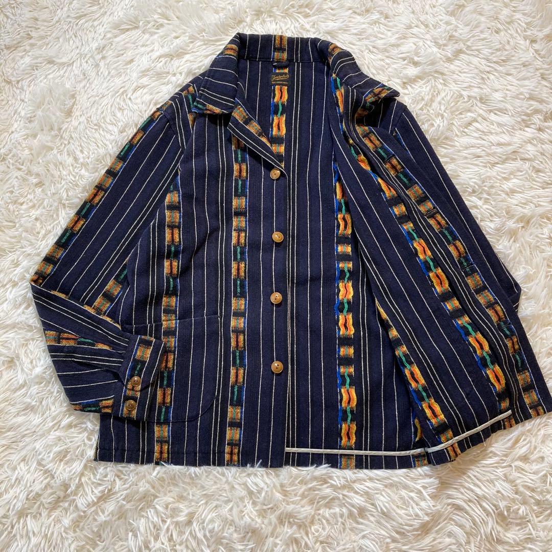 極美品 テンダーロイン グアテマラ T-GTM JKT ネイビー ネイティブ M