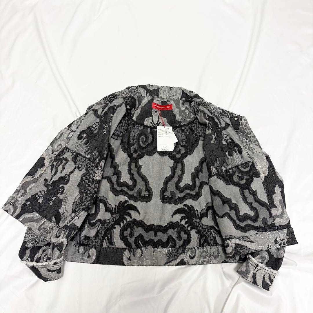 【未使用・タグ付き】ヴィヴィアンタム 龍 ドラゴン デニムジャケット 40