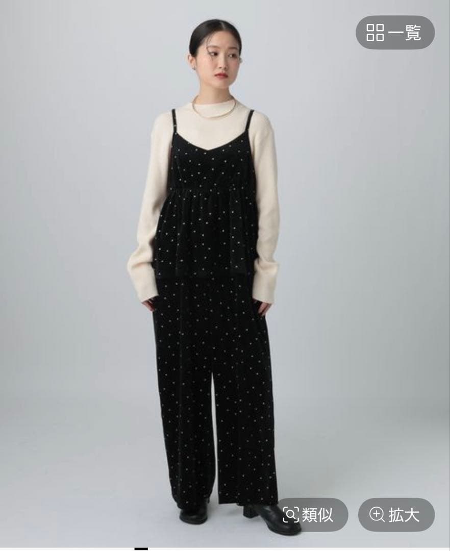 LEPSIM ベロアキャミサロペット　クリスマスセール‼︎