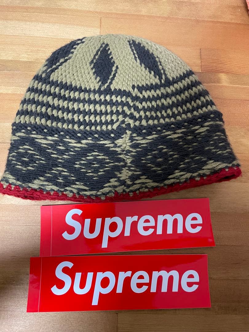 美品Supreme ダイヤモンドビーニー