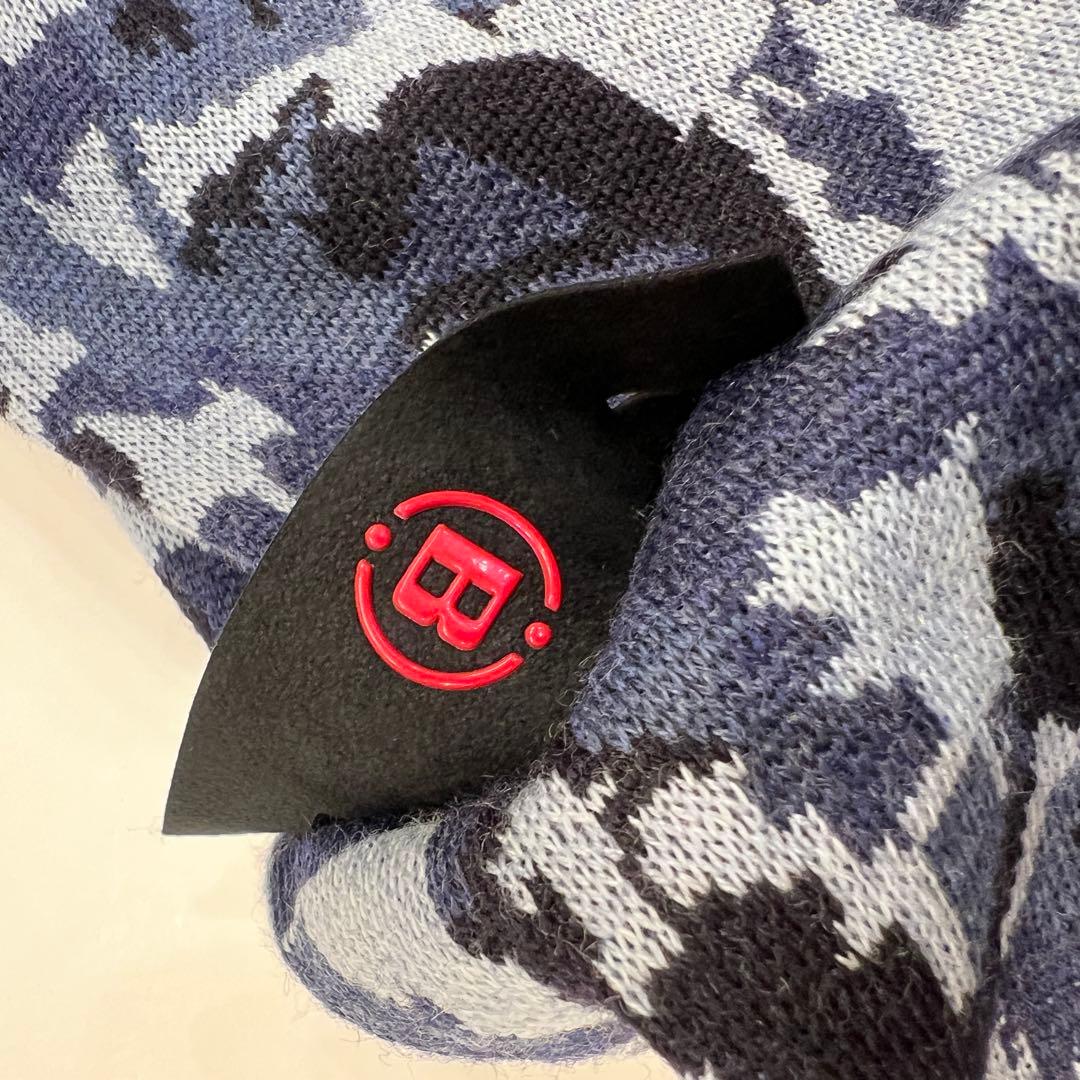 新品　BRIEFING MS CAMO JQ CREW NECK KNIT