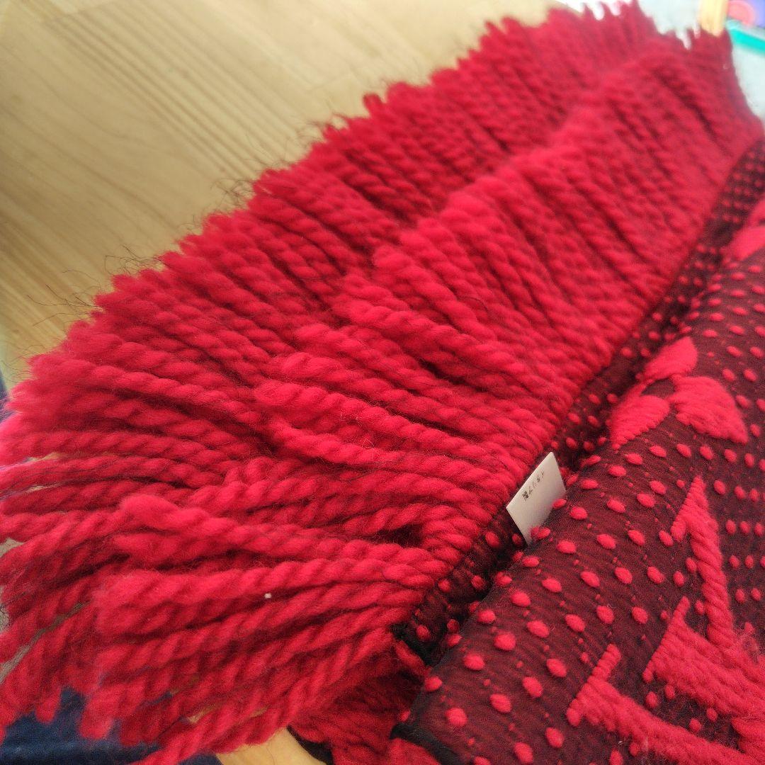 Louis Vuitton 赤 マフラー