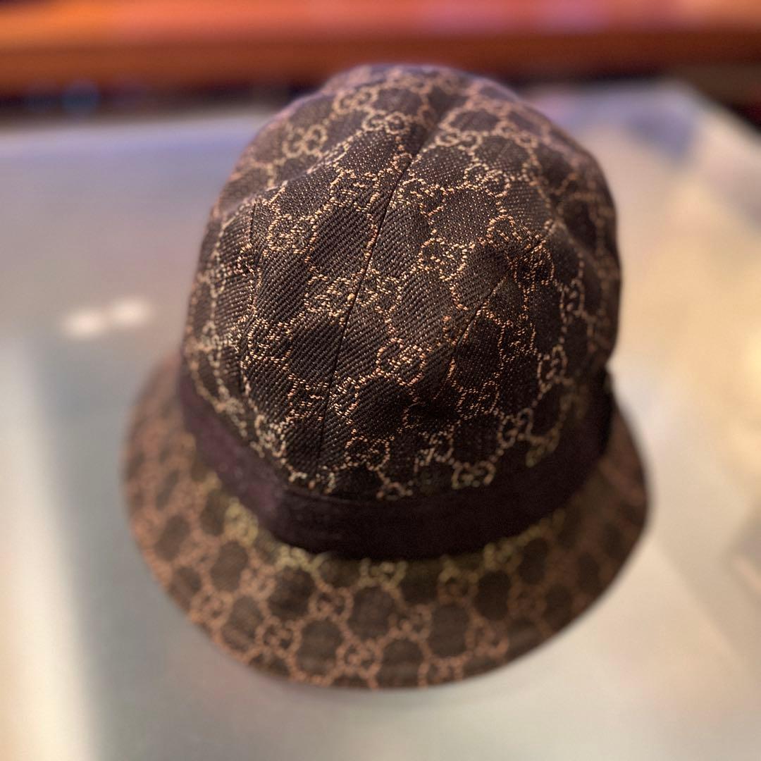 GUCCI レディースバケットハット GGパターン ヴィンテージ