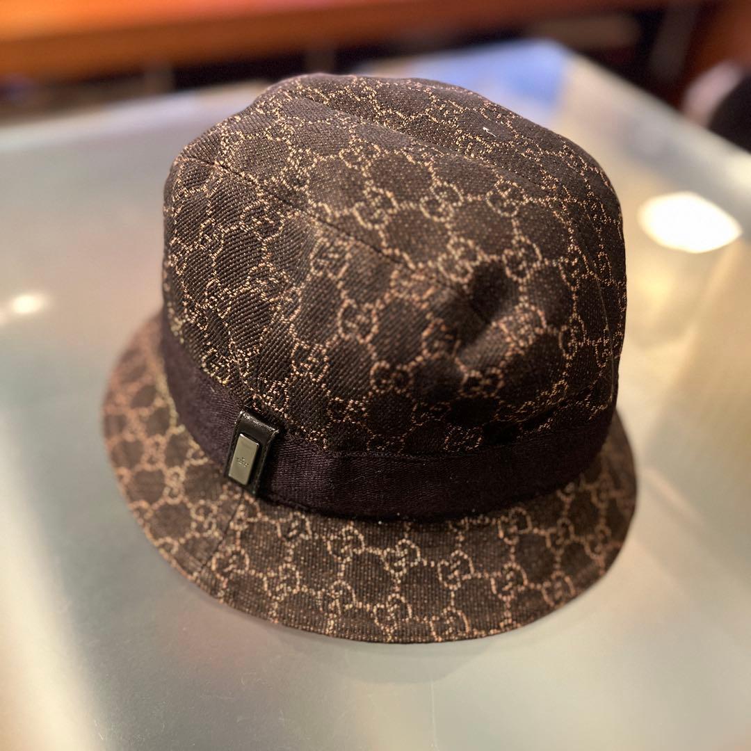 GUCCI レディースバケットハット GGパターン ヴィンテージ