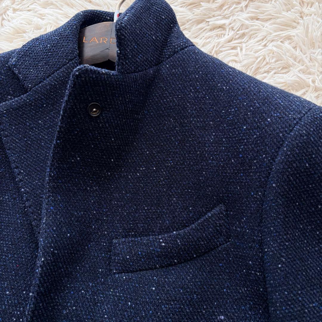 【SALE】LARDINI ラルディーニ チェスターコート 44 ネイビー