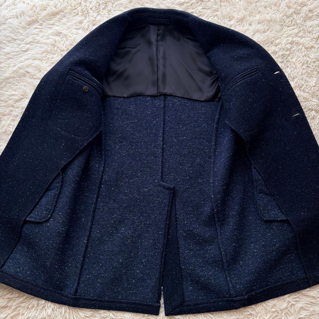 【SALE】LARDINI ラルディーニ チェスターコート 44 ネイビー