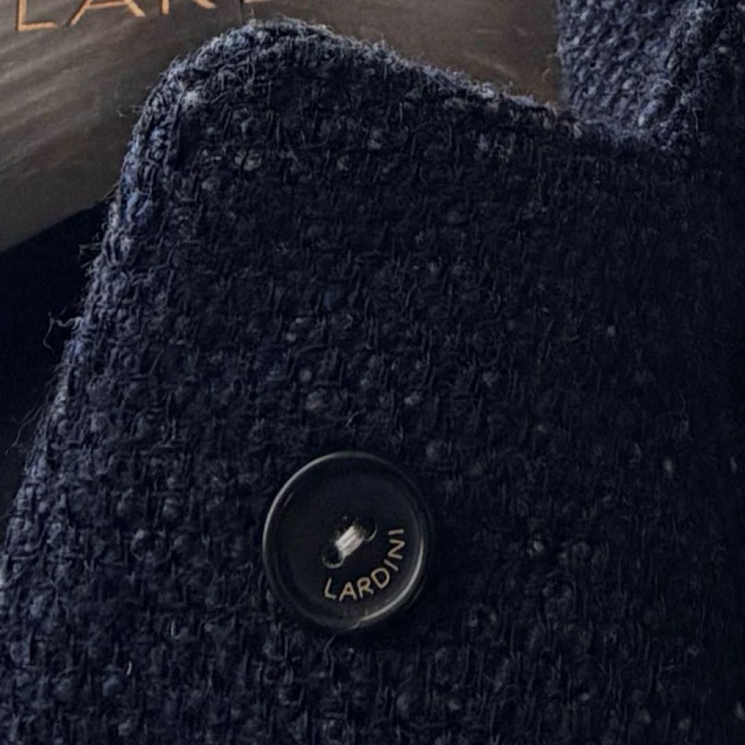 【SALE】LARDINI ラルディーニ チェスターコート 44 ネイビー