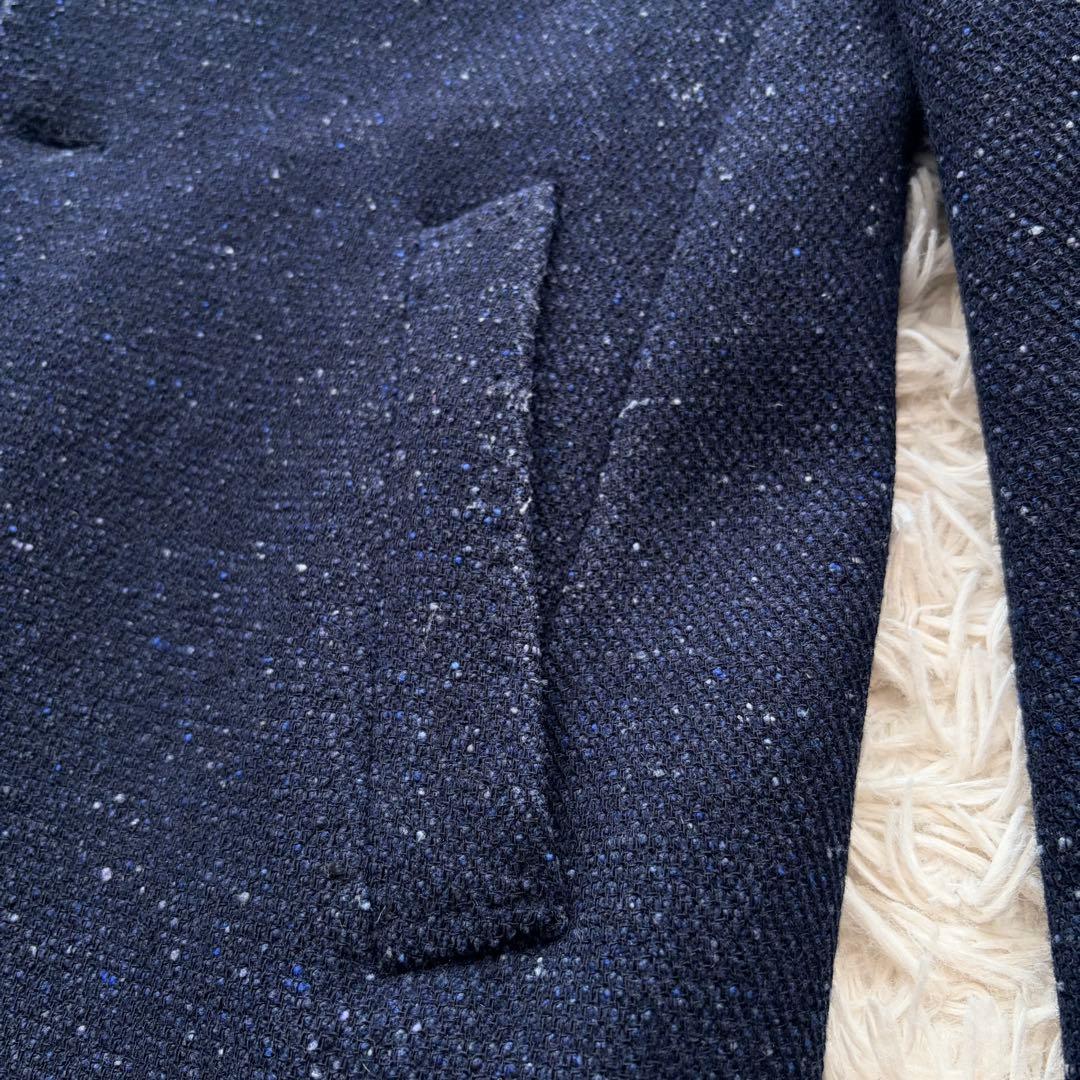 【SALE】LARDINI ラルディーニ チェスターコート 44 ネイビー