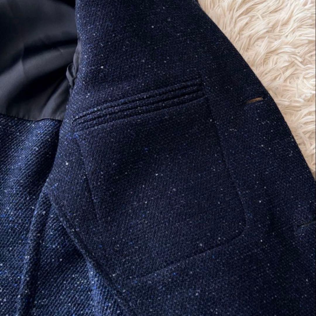 【SALE】LARDINI ラルディーニ チェスターコート 44 ネイビー