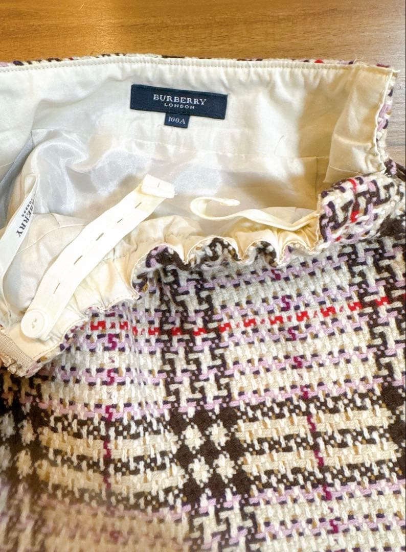 Burberry ツイードジャケットスカートセット