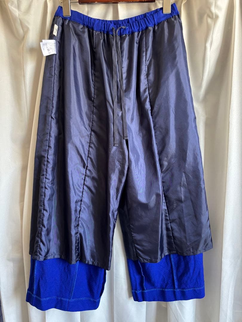 フィルデフェール◇ FIL DE FER ウール レーヨン ジョーゼットパンツ