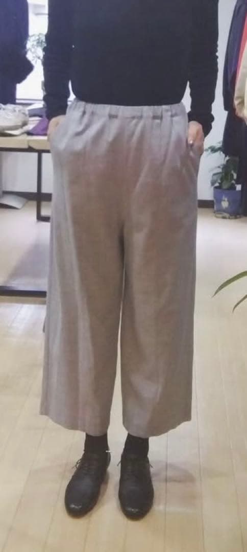 フィルデフェール◇ FIL DE FER ウール レーヨン ジョーゼットパンツ