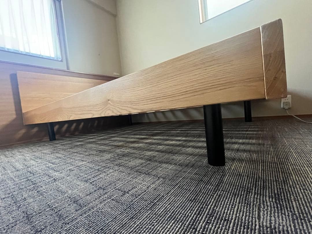 無印良品 ダブル ベッドフレーム オーク材