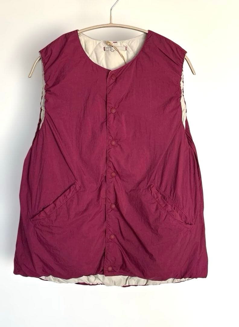 ナチュラルランドリー NATURAL LAUNDRY ダウンベスト リバーシブル