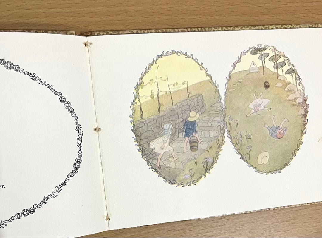 NO.333希少 アンティーク 洋書 古書 ル•メール 絵本 童謡 マザーグース