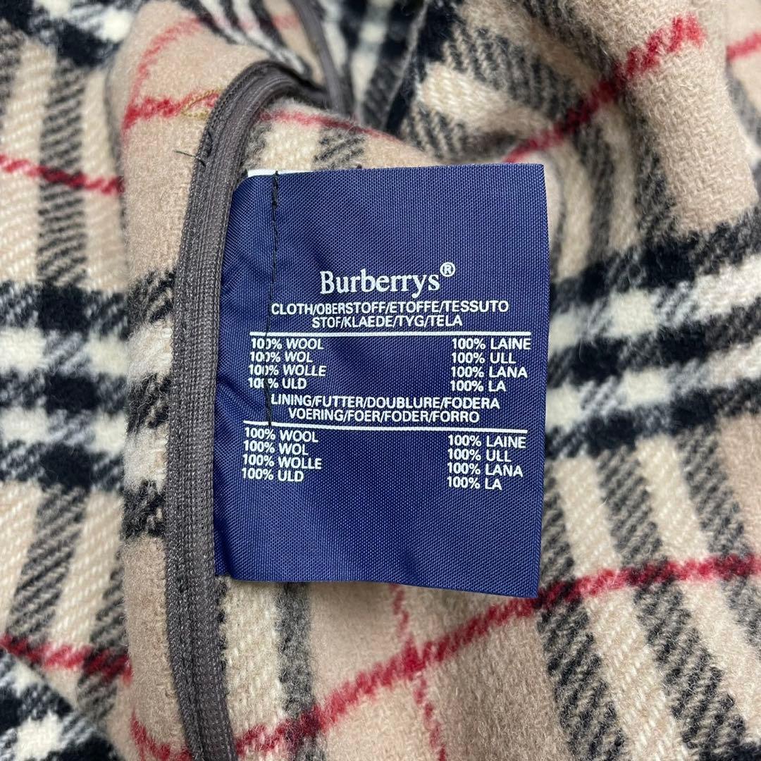 美品 BURBERRY バーバリー ノバチェック ダッフルコート