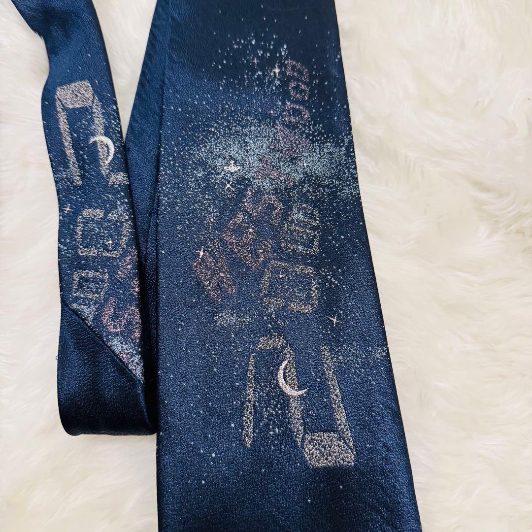 Vivienne WestWood MAN 宇宙/星空ネクタイ ネイビー