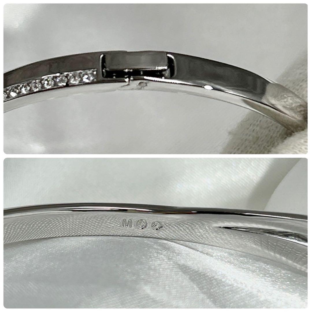 【箱・カード付】 スワロフスキー バングル ブレスレット クリスタル フレッシュ