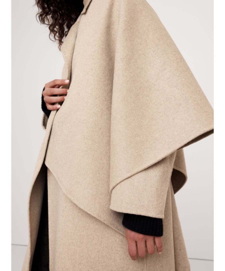 今季新作/新品★バナナリパブリックオーバーサイズ ダブルフェイススカーフコート