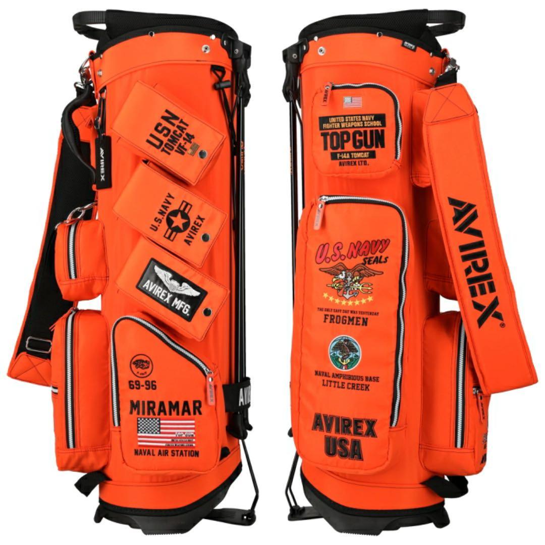 新品 アビレックス キャディバッグ ヘッドカバー まとめ売り AVIREX OR