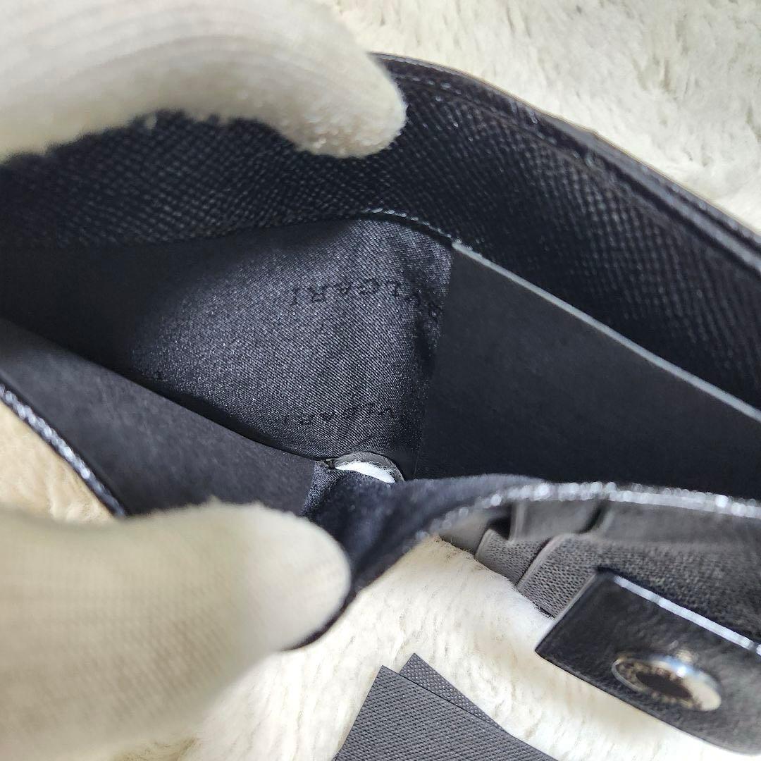 ✨新品未使用　付属品完備✨ブルガリ　二つ折り　サークルロゴ　ダブルホック　黒