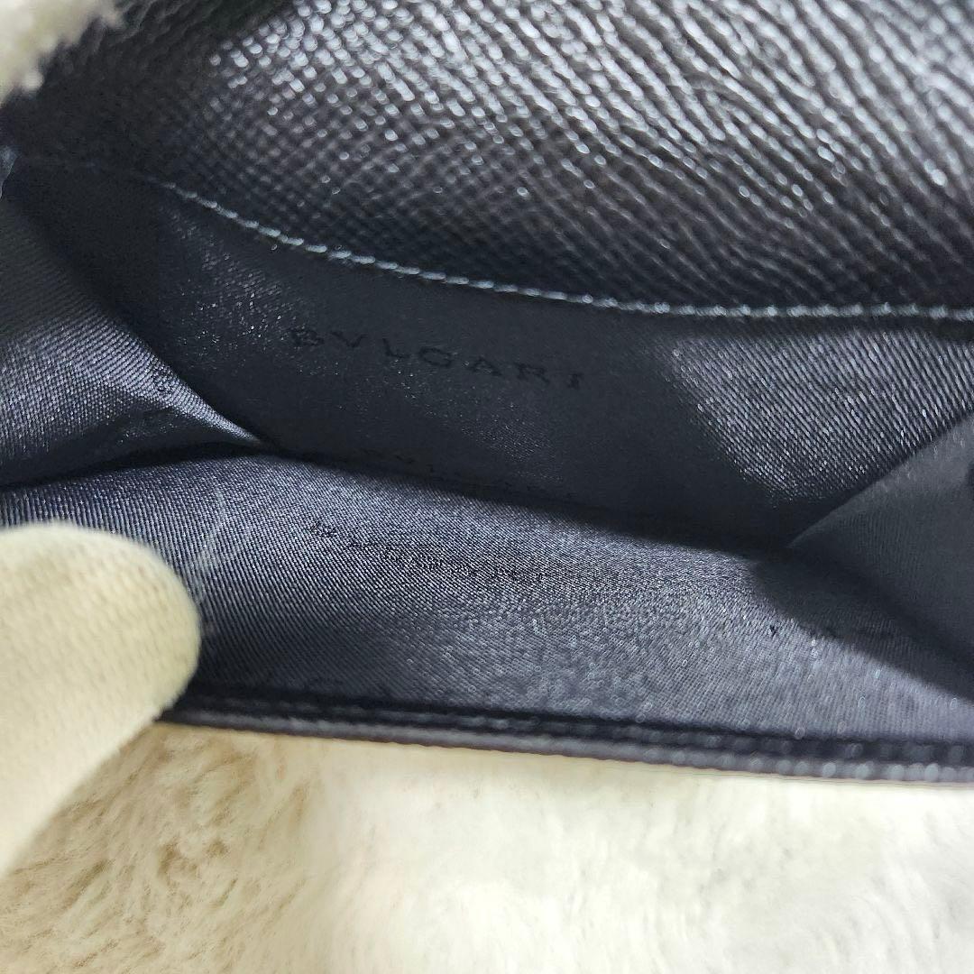 ✨新品未使用　付属品完備✨ブルガリ　二つ折り　サークルロゴ　ダブルホック　黒