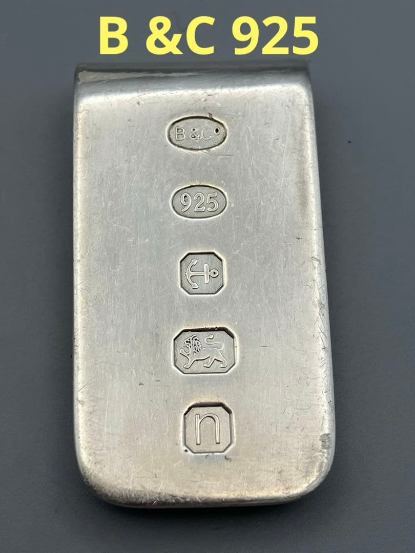 B &C マネークリップ 紙幣用