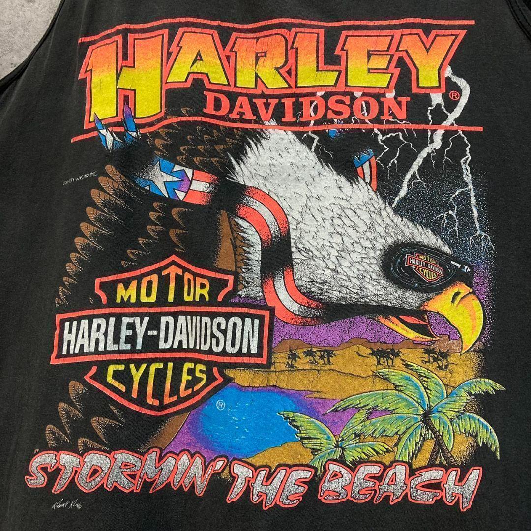 ☆USA製古着☆【ハーレーダビッドソン イーグル タンクトップ】メンズXL