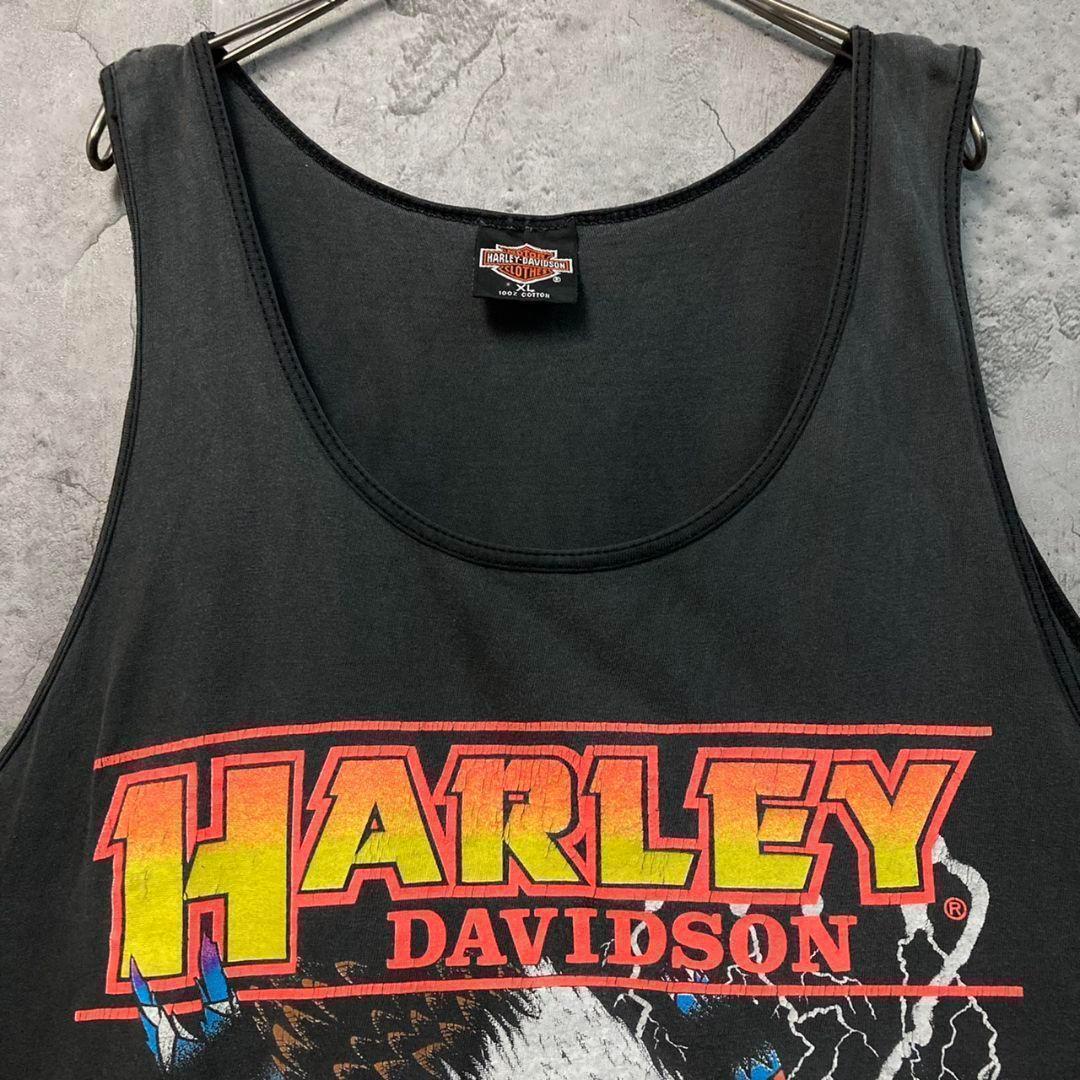 ☆USA製古着☆【ハーレーダビッドソン イーグル タンクトップ】メンズXL