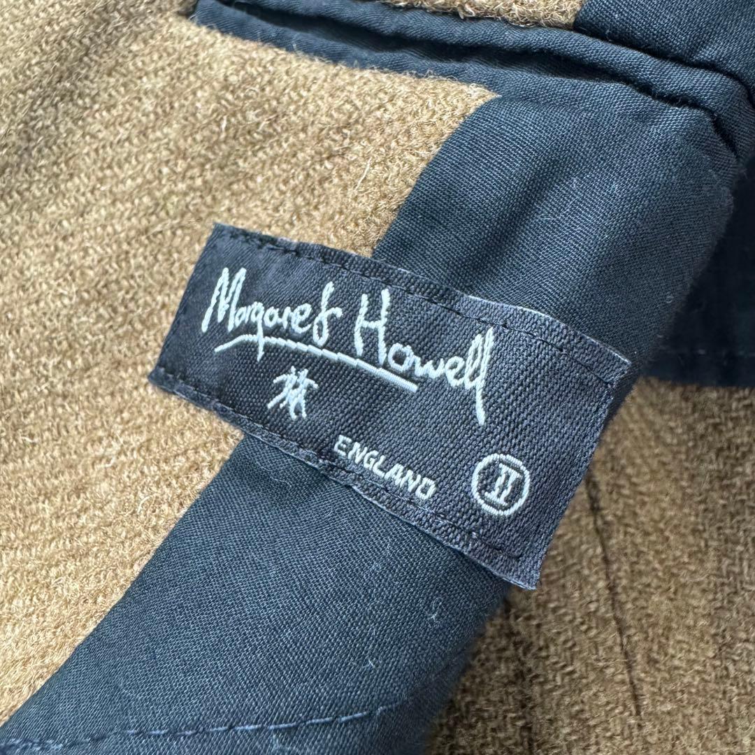 ハリスツイード×マーガレットハウエル 旧タグ テーラードジャケット 胡桃ボタン